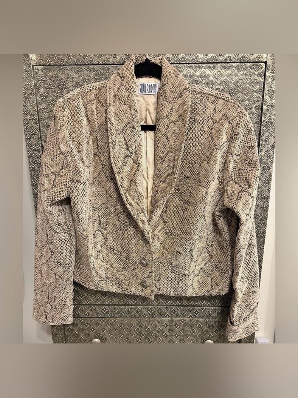 NWT *VINTAGE* SILVERADO Snakeskin (Fabric) Jacket
